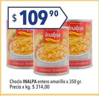 Hergo Choclo inalpa entero amarillo oferta