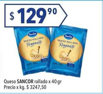 Hergo Queso sancor rallado oferta