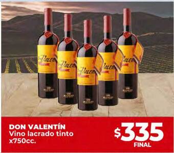 Supermayorista Vital Don valentin vino lacrado tinto oferta