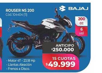 Naldo Lombardi Rouser ns 200 bajaj oferta