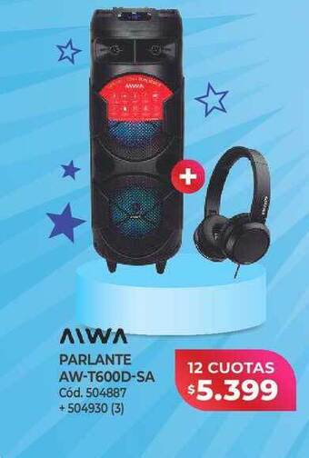 Naldo Lombardi Aiwa parlante aw-t600d-sa oferta