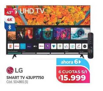 Naldo Lombardi Lg smart tv 43up7750 oferta