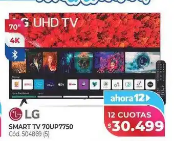 Naldo Lombardi Lg smart tv 70up7750 oferta