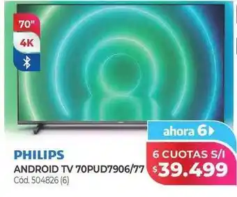 Naldo Lombardi Philips android tv 70pud7906 77 oferta