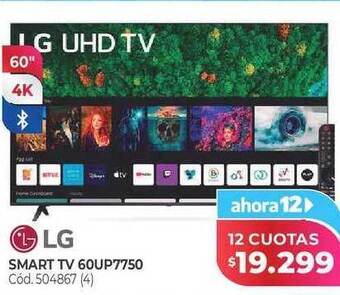Naldo Lombardi Lg smart tv 60up7750 oferta
