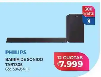 Naldo Lombardi Philips barra de sonido tab7305 oferta