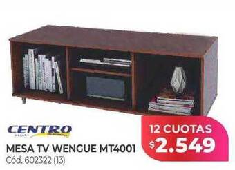 Naldo Lombardi Centro mesa tv wengue mt4001 oferta