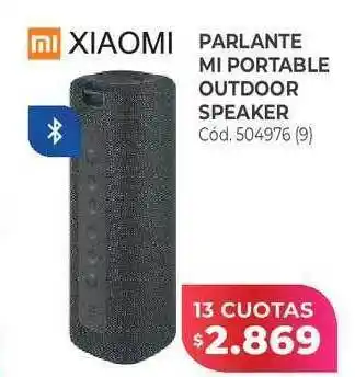 Naldo Lombardi Xiaomi parlante mi portable outdoor speaker oferta