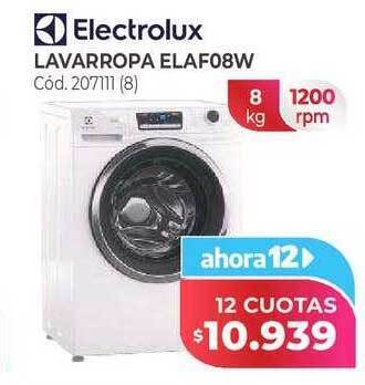 Naldo Lombardi Electrolux lavarropa elaf08w oferta