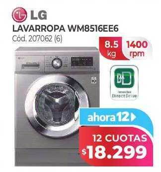 Naldo Lombardi Lg lavarropa wm8516ee6 oferta