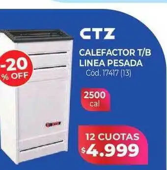 Naldo Lombardi Ctz calefactor t b linea pesada oferta