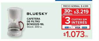 Carrefour Bluesky cafetera de filtro bcm2025-18l oferta