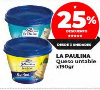 Supermayorista Vital La paulina queso untable oferta