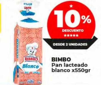 Supermayorista Vital Bimbo pan lacteado blanco oferta