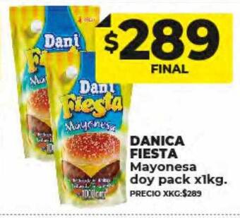 Supermayorista Vital Danica fiesta mayonesa doy pack oferta