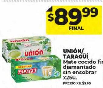 Supermayorista Vital Unión taragüí mate cocido fino diamantado sin ensobrar oferta