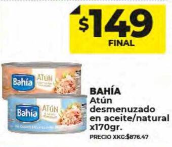 Supermayorista Vital Bahía atún desmenuzado en aceite natural oferta