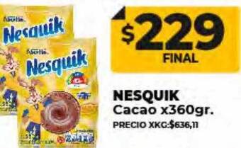 Supermayorista Vital Nesquik cacao oferta