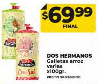 Supermayorista Vital Dos hermanos galletas arroz varias oferta