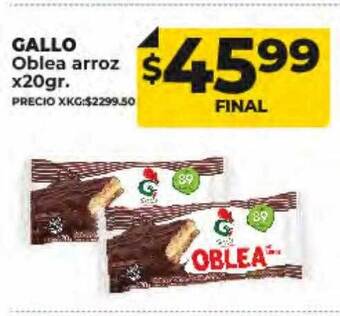Supermayorista Vital Gallo oblea arroz oferta