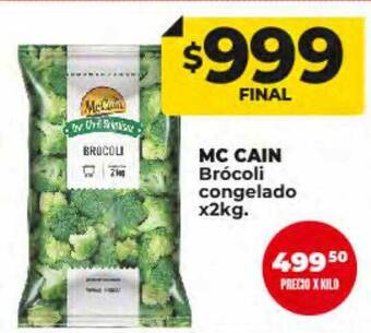 Supermayorista Vital Mc cain brócoli congelado oferta