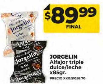 Supermayorista Vital Jorgelin alfajor triple dulce leche oferta