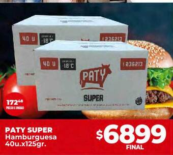 Supermayorista Vital Paty super hamburguesa oferta