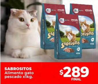 Sabrositos alimento gato pescado