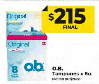 Supermayorista Vital O.b. tampones oferta