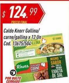 Supermercados Comodin Caldo knorr gallina carne gallina oferta