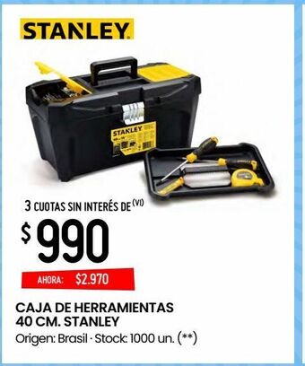 Changomas Caja de herramientas 40 cm. stanley oferta