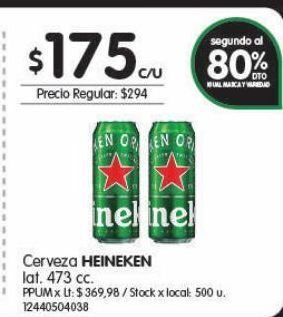 Jumbo Cerveza heineken 473cc oferta