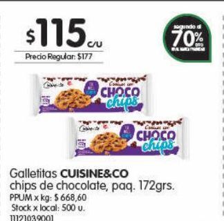 Jumbo Galletas cuisine & co 172g oferta