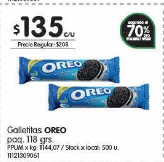 Jumbo Galletas oreo 118g oferta