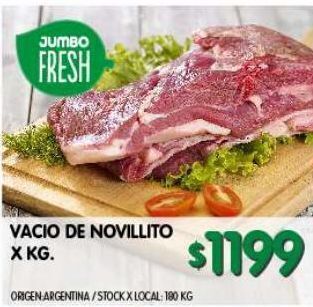 Jumbo Vacio de novillito x kg oferta