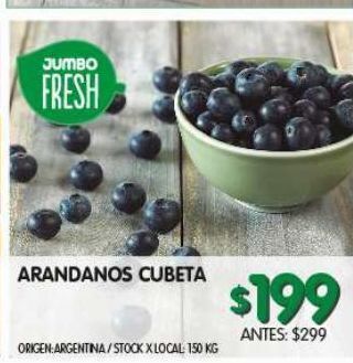 Jumbo Arándanos cubeta oferta