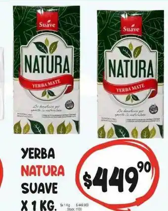 Supermercados Mariano Max Yerba natura suave oferta