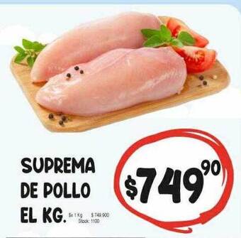 Supermercados Mariano Max Suprema de pollo oferta