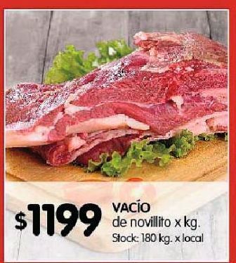 Disco Vacío de novillito x kg oferta