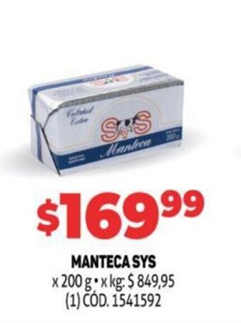 Makro Manteca Sys oferta