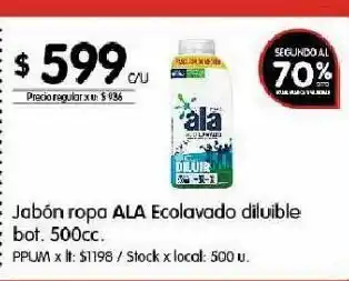 Disco Jabón de ropa ala 500cc oferta