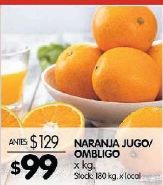 Disco Naranjas para jugo x kg oferta