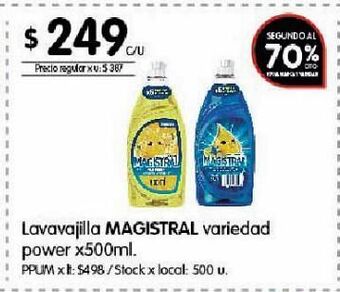 Disco Lavavajillas magistral x 500ml oferta