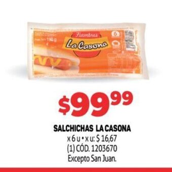 Makro Salchichas La Casona oferta