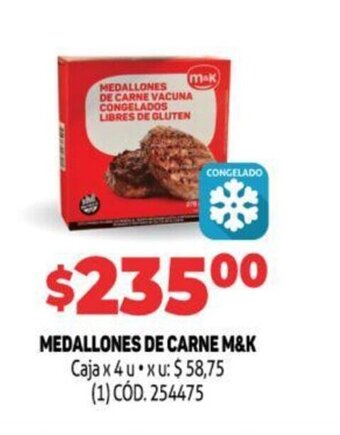 Makro Medallones De Carne M&K oferta