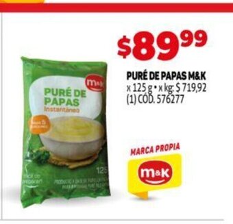 Makro Pure De Papas M&K oferta