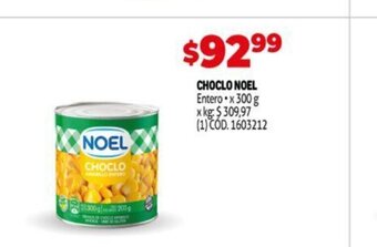 Makro Choclo noel oferta