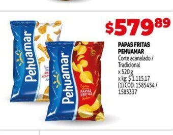 Makro Papas Fritas Pehuamar oferta
