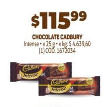 Makro Chocolate Cadbury oferta