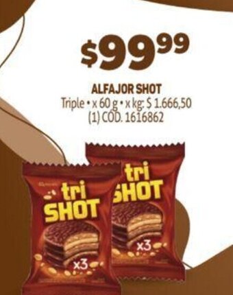 Makro Alfajor Shot oferta